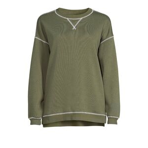 Time and Tru Women's Tunic Sweatshirt Size Extra Small in Sea Turtle Green NWT
